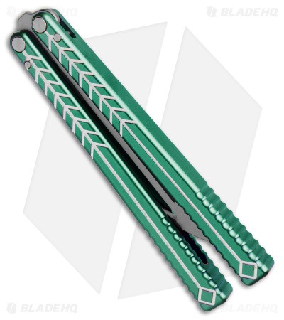 Nabalis + Will Hirsch The Vulp Butterfly Balisong Trainer Teal Al (4.4" BB)