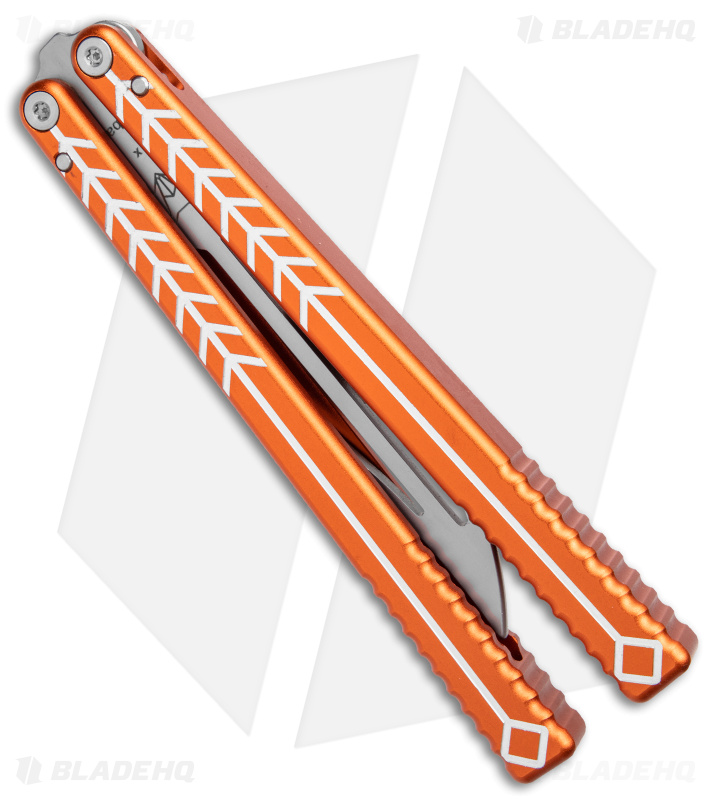 Nabalis + Will Hirsch The Vulp Butterfly Balisong Trainer Orange Al (4.4" BB)
