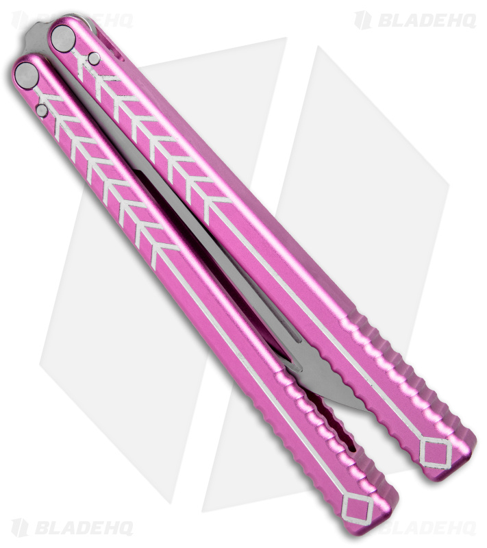 Nabalis + Will Hirsch The Vulp Butterfly Balisong Trainer Pink Al (4.4" BB)