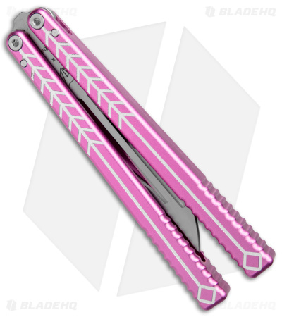 Nabalis + Will Hirsch The Vulp Butterfly Balisong Trainer Pink Al (4.4" BB)