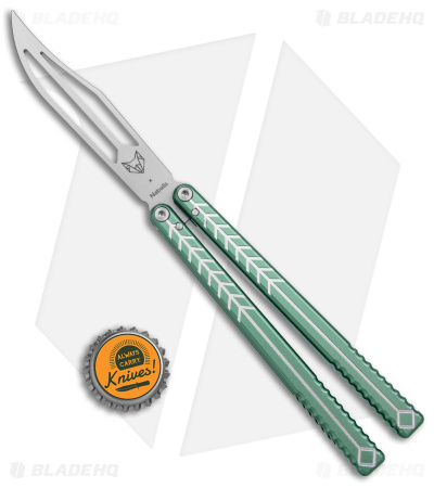 Nabalis + Will Hirsch The Vulp Butterfly Balisong Trainer Teal Al (4.4" BB)