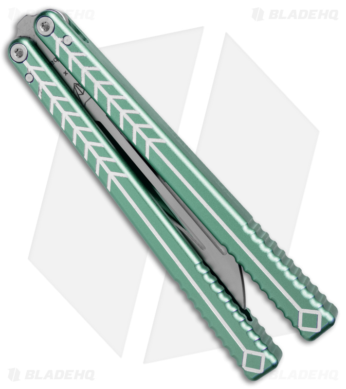 Nabalis + Will Hirsch The Vulp Butterfly Balisong Trainer Teal Al (4.4" BB)