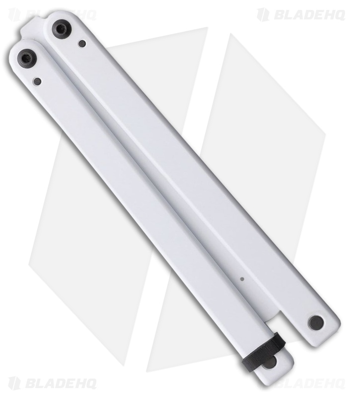 Squid Industries Squiddy Butterfly Balisong Trainer White PVC (4.3" White) 