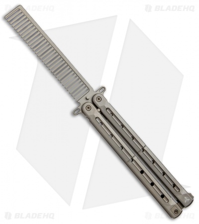 WE Knife Co. Nerv Butterfly Trainer Comb Champagne Titanium 907A