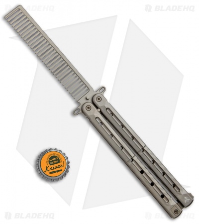WE Knife Co. Nerv Butterfly Trainer Comb Champagne Titanium 907A