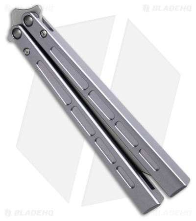 EPS Knives 101  Butterfly Knife Gunmetal Anodized 7075 Al (4.6" Stonewash)