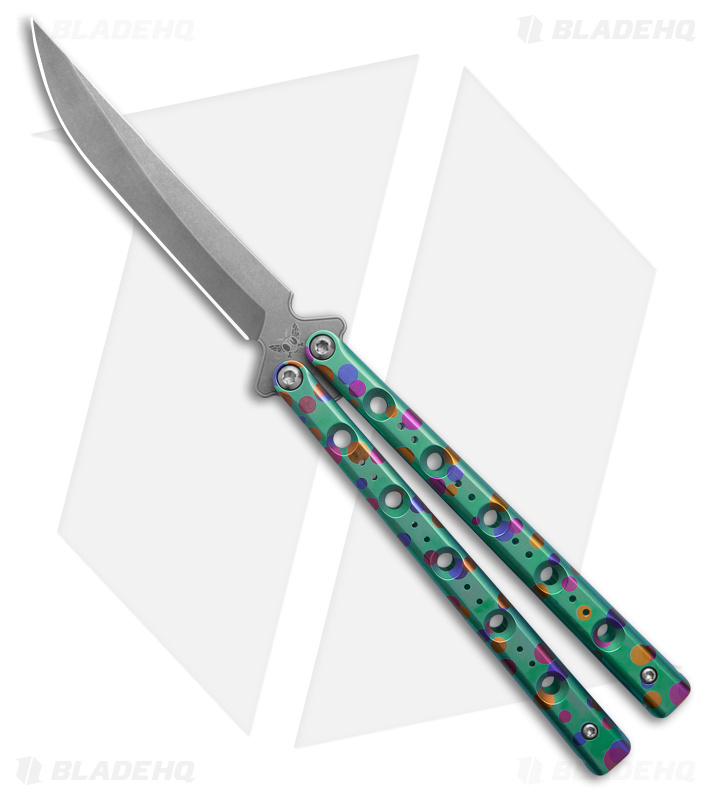 Flytanium Fly One Balisong #74 MCM Polka Dot - Blade HQ