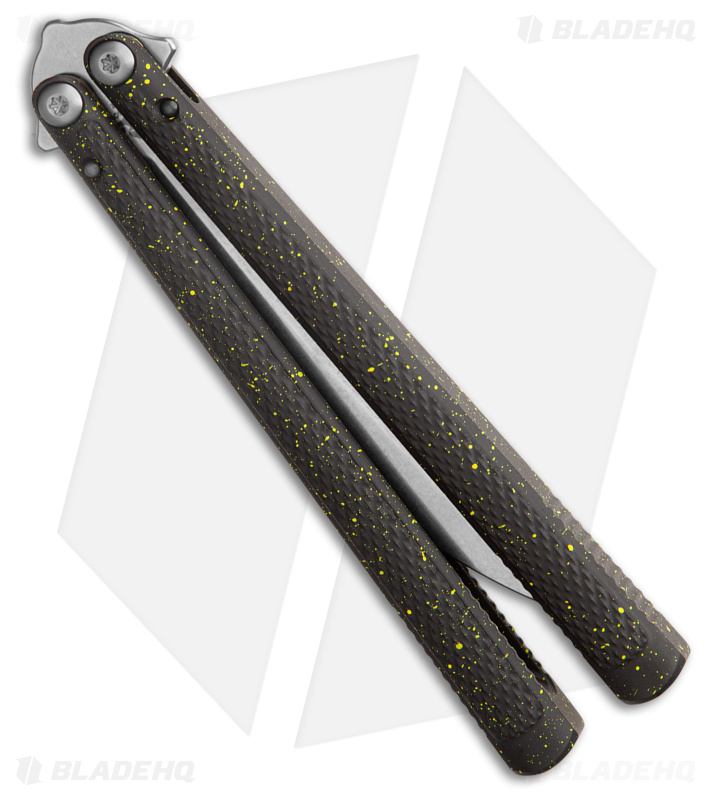 Flytanium Talisong Z Balisong Knife Cerakote Neon Splatter (4.5" SW)