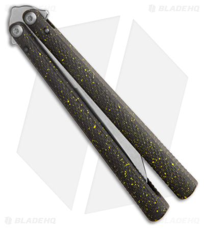 Flytanium Talisong Z Balisong Knife Cerakote Neon Splatter (4.5" SW)