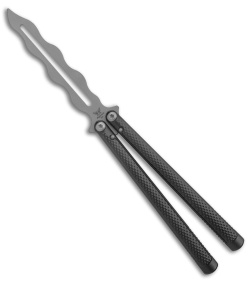 Flytanium Eldon Talley Talisong Z Balisong Trainer Knife Black Al (4.5" BB)