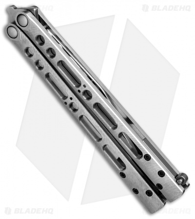 Geof Dumas Rotten EX10 Balisong Butterfly Knife Titanium (4.25" Satin)
