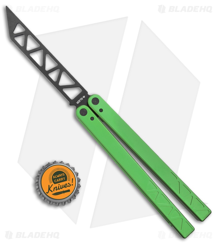 Glidr Original 2 Carbon Series Butterfly Trainer Gecko Green (4.25" Black)