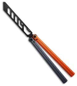 Glidr Pacific Butterfly Knife Desert Dust Aluminum (4.6" Black Trainer)