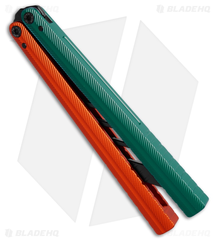 Glidr Pacific Butterfly Knife Fire & Ice Aluminum (4.6" Black Trainer)