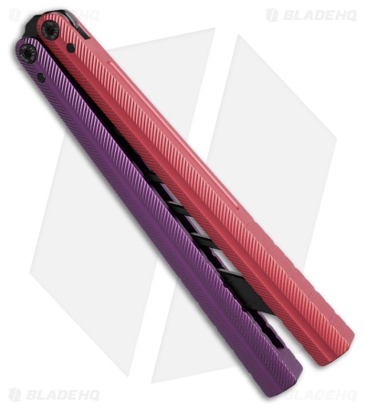Glidr Pacific Butterfly Knife Milky Way Aluminum (4.6" Black Trainer)