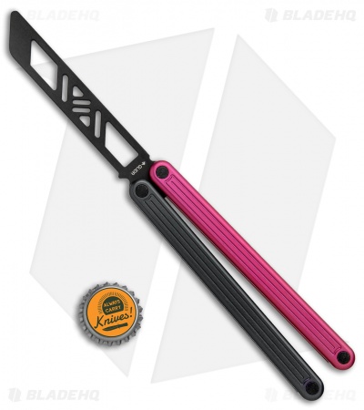 Glidr Arctic Series Butterfly Trainer Knife Dark Rose (4.25" Black)