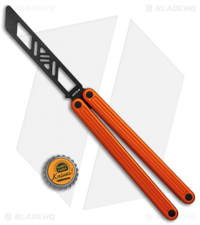 Glidr Arctic Series Butterfly Trainer Knife Desert Orange (4.25" Black)