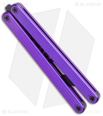 Glidr Arctic Butterfly Trainer Knife Dragon Purple (4.25" Black)