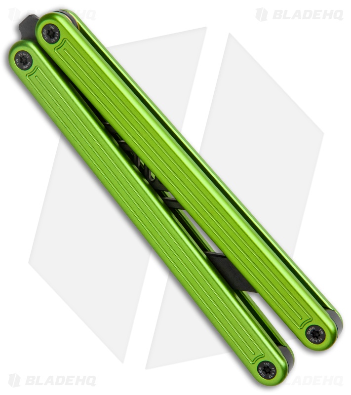 Glidr Arctic Butterfly Trainer Knife Lime Green (4.25" Black)