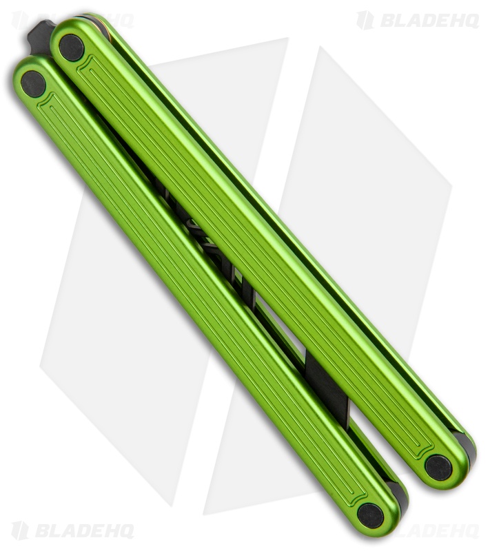 Glidr Arctic Butterfly Trainer Knife Lime Green (4.25" Black)