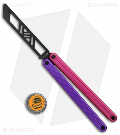 Glidr Arctic Series Butterfly Trainer Knife Milky Way (4.25" Black)
