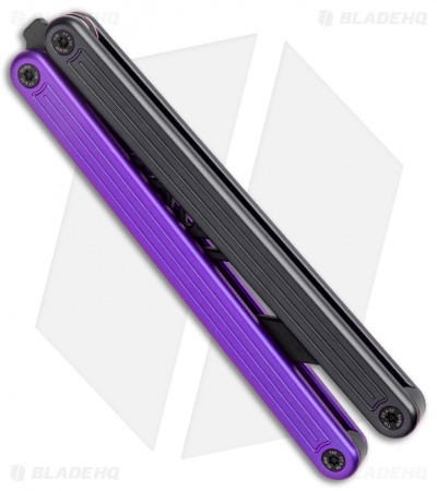 Glidr Arctic Series Butterfly Trainer Knife Purple Rain (4.25" Black)