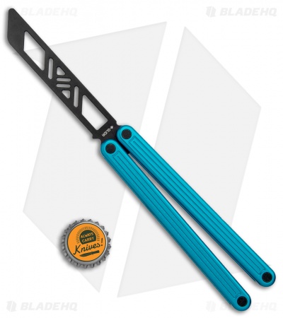 Glidr Arctic Series Butterfly Trainer Knife Sky Blue (4.25" Black)