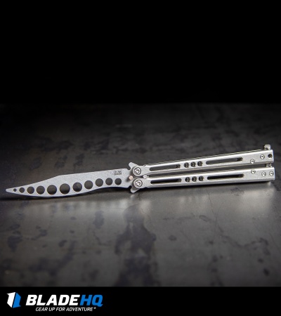 Hom Design Prodigy Trainer Mod.B Titanium Balisong Butterfly Knife 