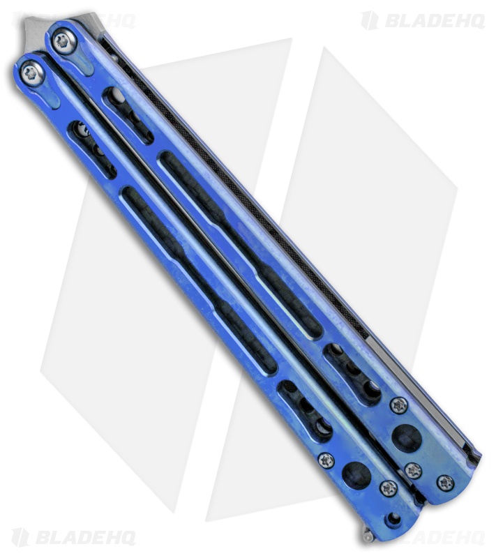 Hom Design Chimera - Premium Butterfly Knife | Blue Ti | Blade HQ