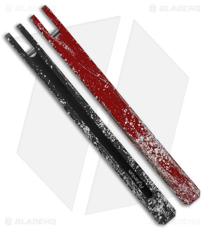 Flytanium Splatter Aluminum Channel Handles for Kershaw Lucha Balisong Knife