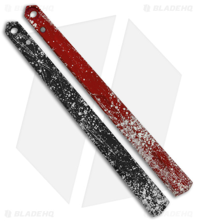 Flytanium Splatter Aluminum Channel Handles for Kershaw Lucha Balisong Knife