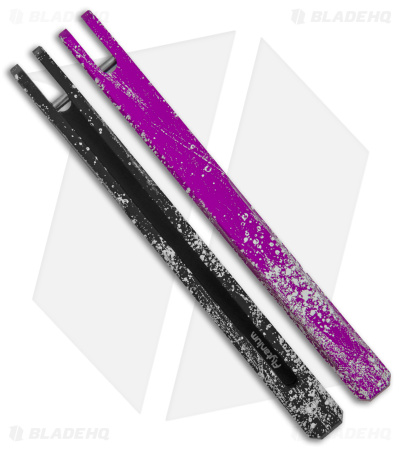 Flytanium Splatter Aluminum Channel Handles for Kershaw Lucha Balisong Knife