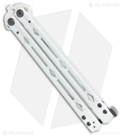 Kershaw Stormtrooper White Lucha Balisong Butterfly Knife (4.5" White) Blade HQ