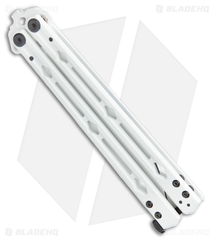 Kershaw Stormtrooper White Lucha Balisong Butterfly Knife (4.5" White) Blade HQ