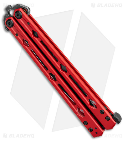 Kershaw Lucha Balisong Butterfly Knife Red (4.5" Blackwash) 5150RDBW