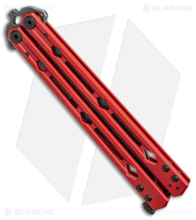 Kershaw Lucha Balisong Butterfly Knife Red (4.5" Blackwash) 5150RDBW
