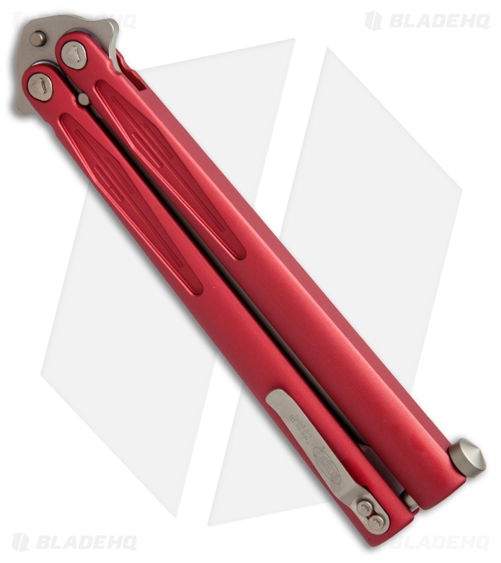 Microtech Tachyon III Balisong Butterfly Red (4.5" Bronze) 173-13RD