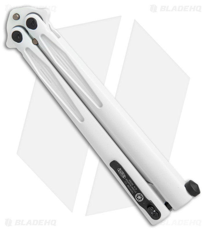 Microtech Tachyon III Balisong Butterfly Storm Trooper (4.5" White) 173-1ST