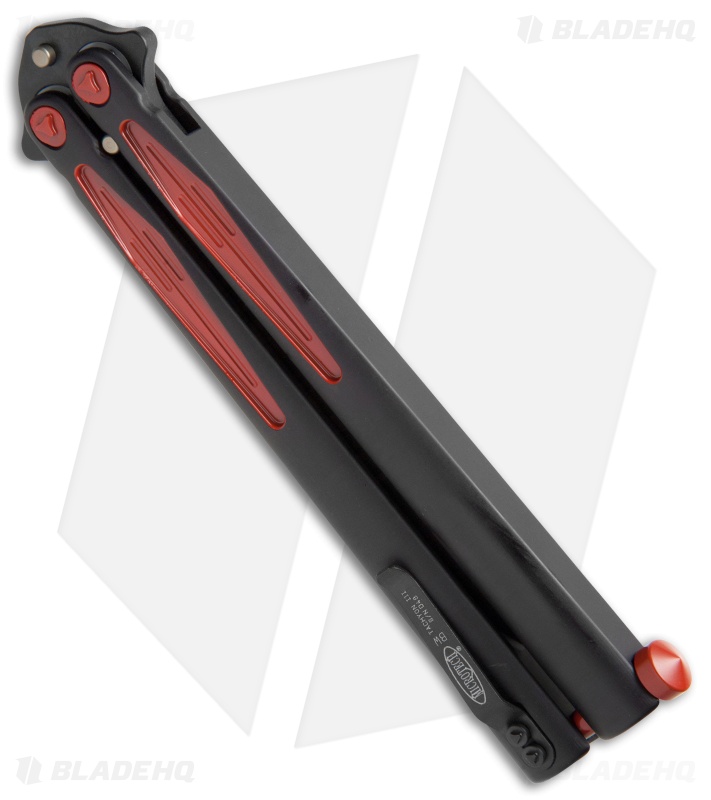 Microtech Tachyon III Butterfly Knife | Black/Red | Blade HQ