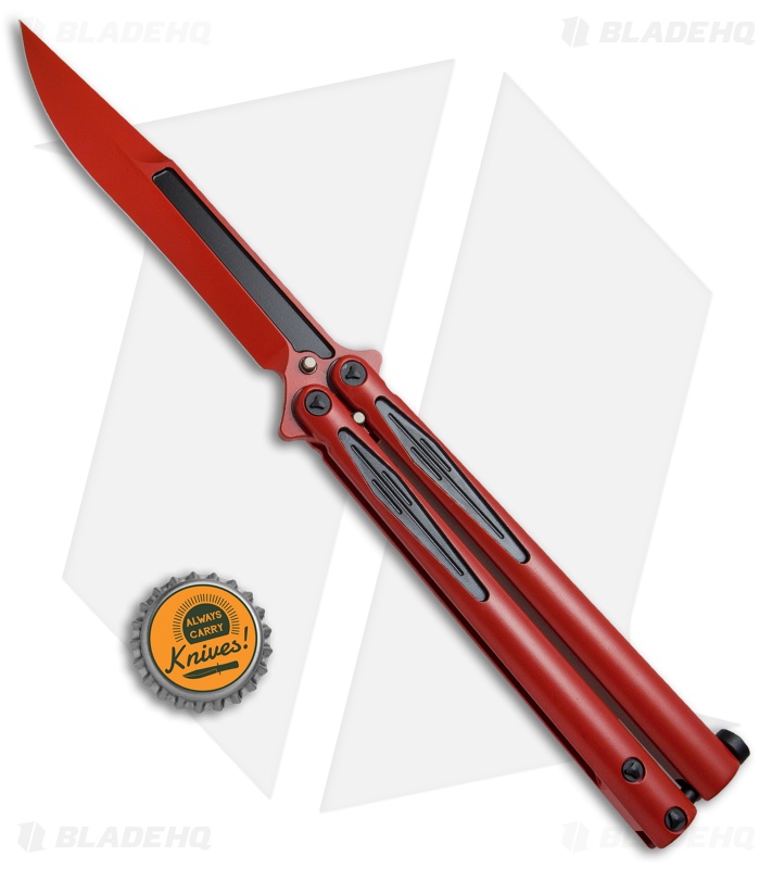 Microtech Tachyon III Balisong Butterfly Dead Pool (4.5" Red/Black) 173-1DP