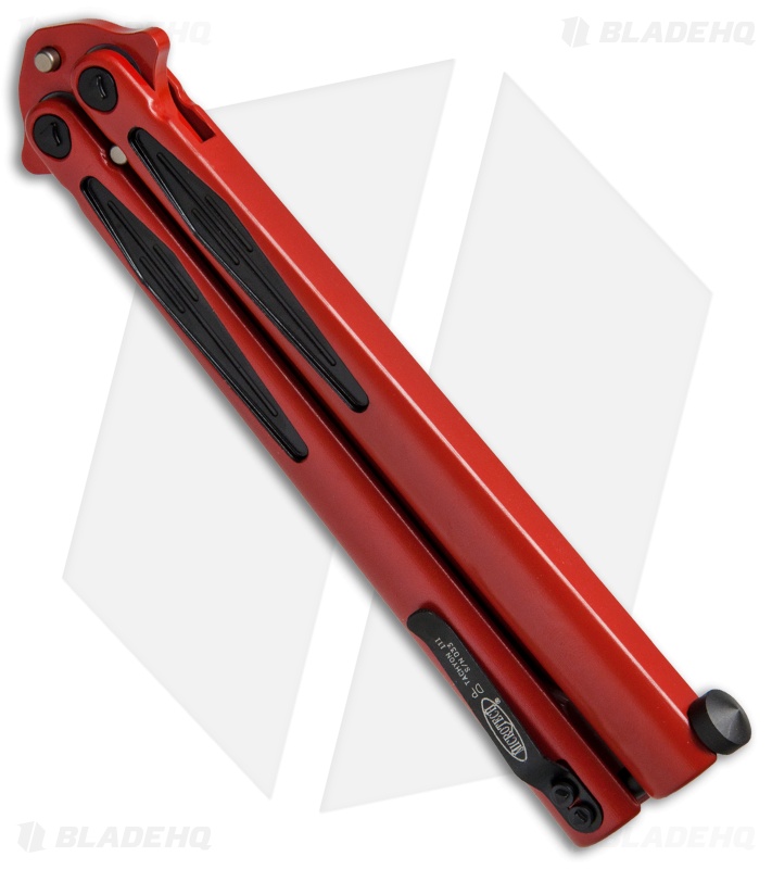 Microtech Tachyon III Balisong Butterfly Dead Pool (4.5" Red/Black) 173-1DP