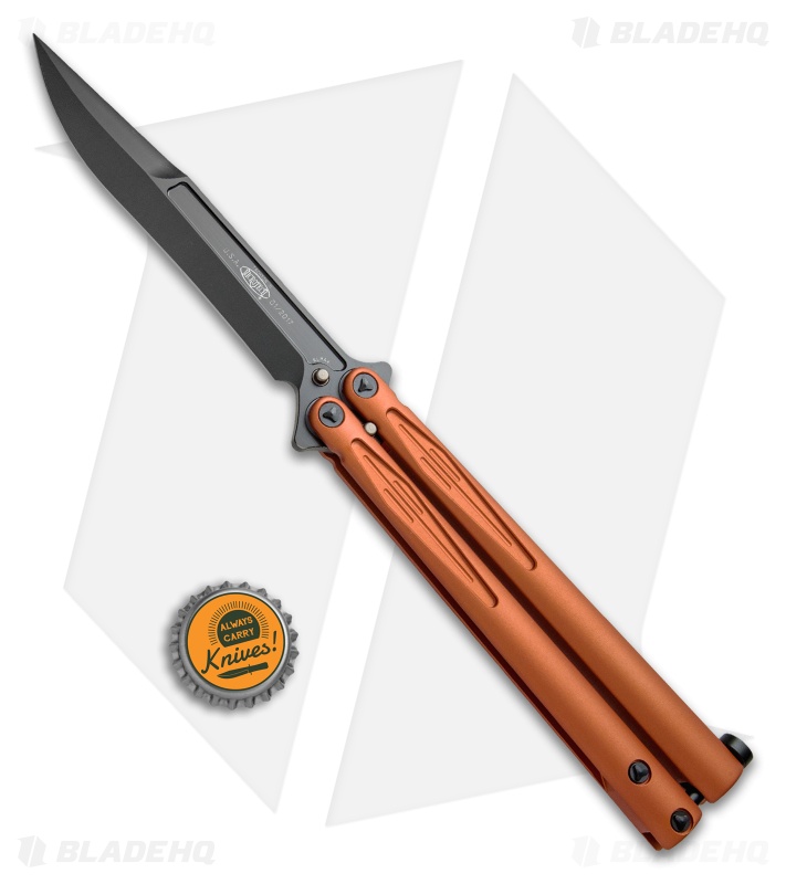 Microtech Tachyon III Balisong Butterfly (Orange) | Blade HQ