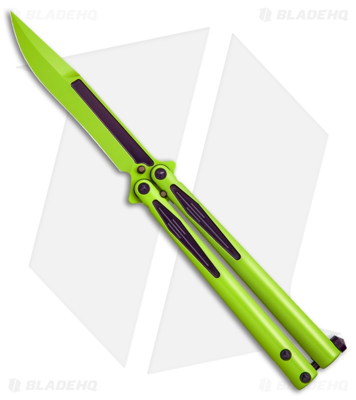 Microtech Tachyon III Balisong Butterfly Knife (Hulk) | Blade HQ