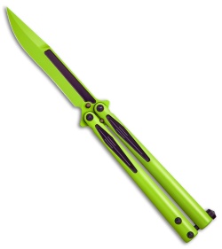 Microtech Tachyon III Balisong Butterfly Incredible (4.5" Green/Purple) 173-1IH