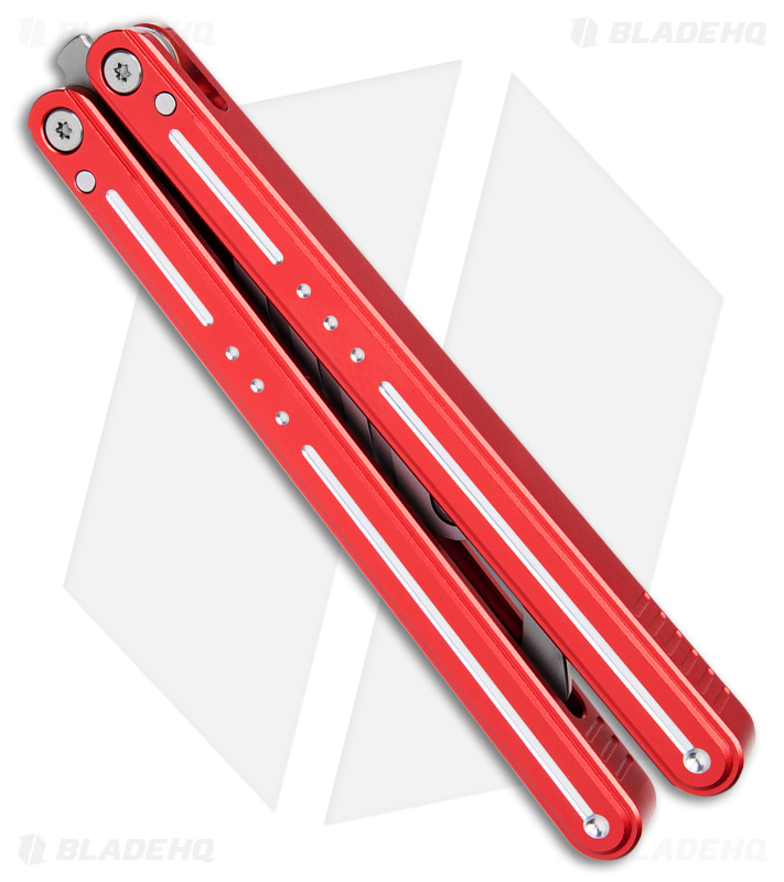 Nabalis The Morse Balisong Trainer Red Aluminum - Blade HQ