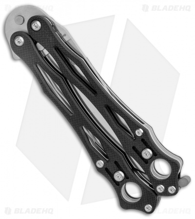 Spyderco SmallFly 2 Balisong Butterfly Knife | Black G-10 + S30V 2022公式店舗 SPYDERCO SZABOFLY Butterfly knife セカンド品 武具