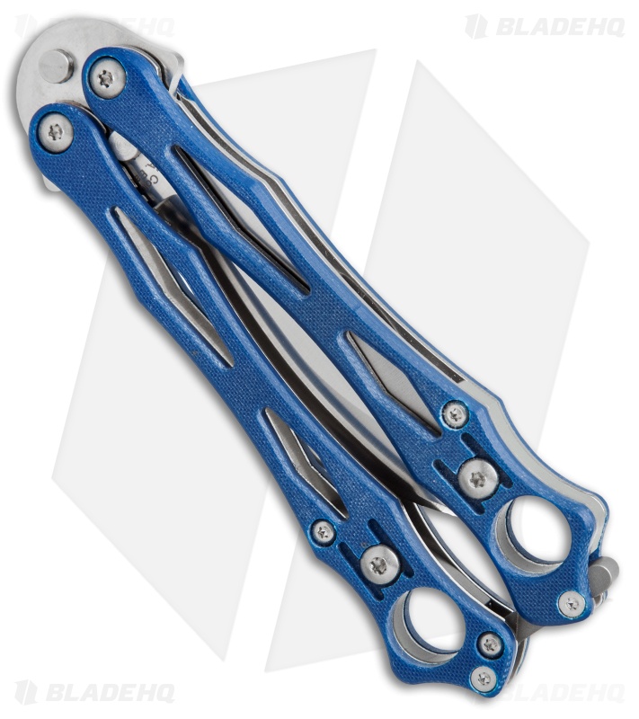 Spyderco SmallFly Blue G10 Butterfly Knife Balisong Flipper B02GPBL *Collection*