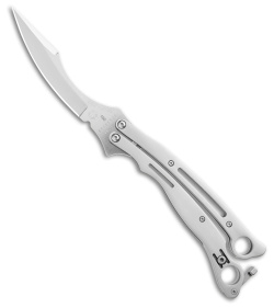 Spyderco Szabofly Butterfly Knife Bali Flipper Aluminum (4.2" Satin)106mm B03P