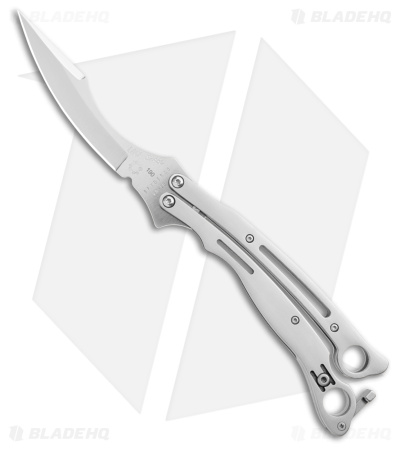 Spyderco Szabofly Butterfly Knife Bali Flipper Aluminum (4.2" Satin)106mm B03P