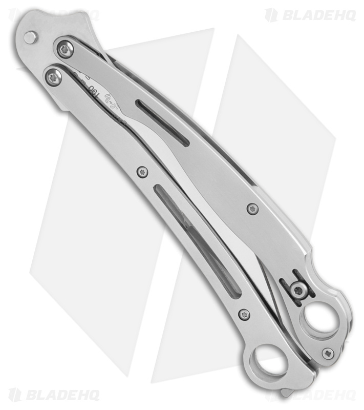 Spyderco Szabofly Butterfly Knife Bali Flipper Aluminum (4.2" Satin)106mm B03P